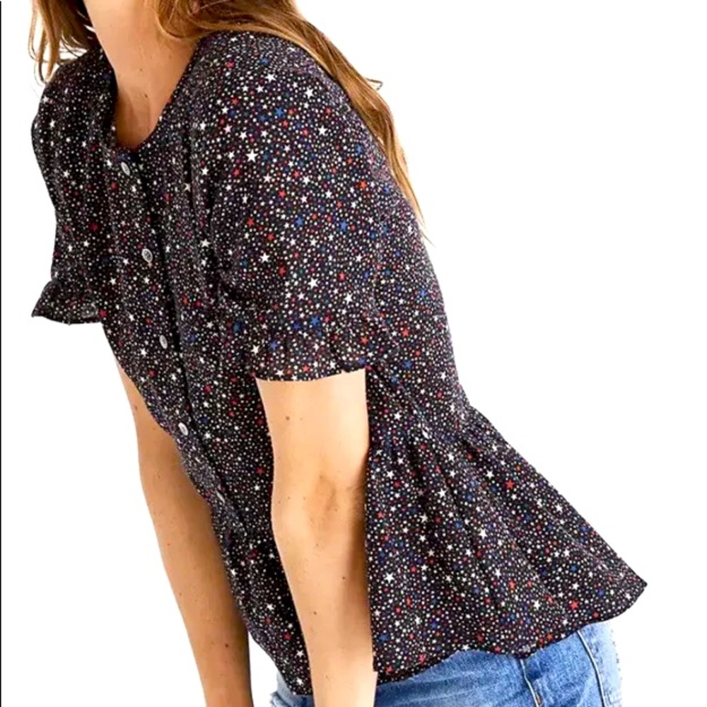 MADEWELL stars babydoll blouse